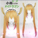 Miss Kobayashis Dragon Maid Tohru Long Blonde Cosplay Wig 100cm