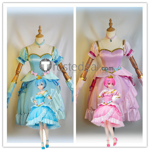 Re:Starting Life From Zero in a Different World Rem Ram Princess Cosplay Costumes