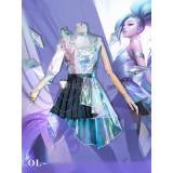 League of Legends LOL Starry-Eyed Songstress All Out Seraphine Cosplay Costumes