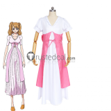 One Piece Charlotte Pudding Chef Daily Pink White Cosplay Costumes