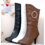 Top quality nuback high heel pumps boots(JYy826)