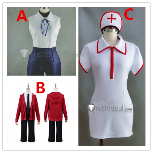 Chainsaw Man Power Makima Nurse Reze Red White Cosplay Costumes