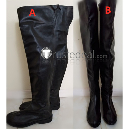 Thigh High Black Cosplay Shoes Boots