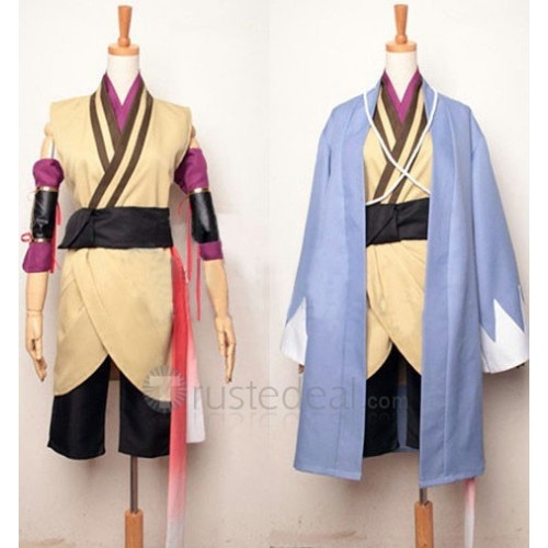 Hakuouki Toudou Heisuke Yellow Kimono And Cloak