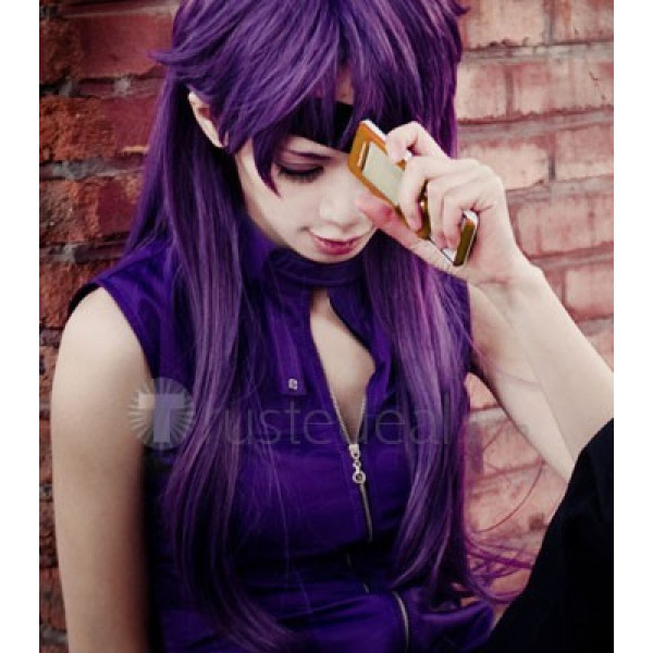 Mirai Nikki Uryuu Minene Long Purple Cosplay Wig 100cm