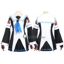 Kantai Collection Yamakaze Black White Sailor Uniform Cosplay Costume