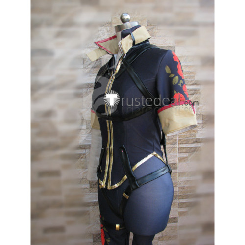 Overwatch Tracer Rose Skin Cosplay Costume