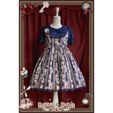 Infanta Elegant Rabbit Poker Short Sleeves Lolita OP Dress