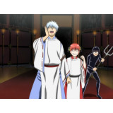 Gintama Kagura Onmyoji Red and White Cosplay Costume
