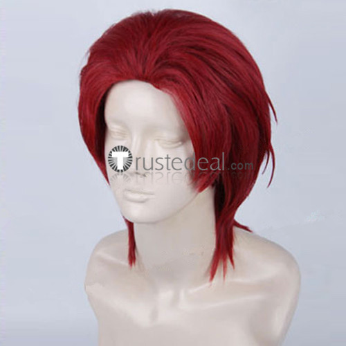 One Piece Shanks Red Cosplay Wig2