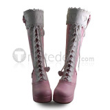 Pink Sweet Bows Lolita Boots