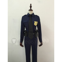 Zootopia Nick Wilde and Judy Hopps Police Officer Cosplay Costumes