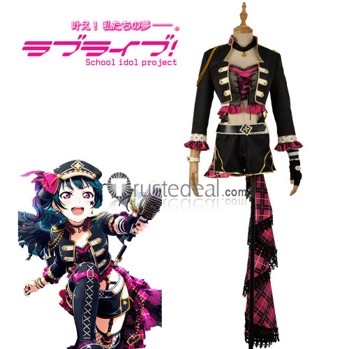 LoveLive Sunshine Aqours Punk Rock Awakening Yoshiko Ruby Chika Dia Riko Kanan Mari Cosplay Costumes