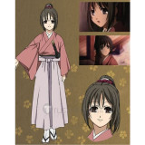 Hakuouki Chizuru Yukimura Cosplay Pink Kimono Costume