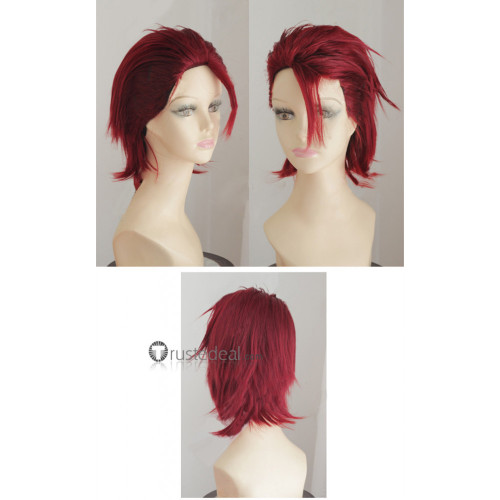 Durarara Mizuki Akabayashi Dark Red Cosplay Wig