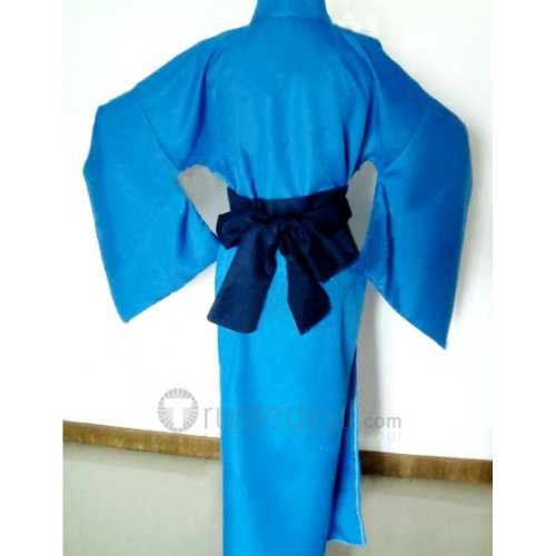 Natsume's Book of Friends Takashi Natsume Blue Bathrobe Cosplay Costume