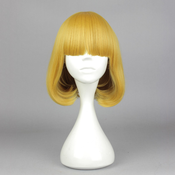 Prison School Midorikawa Hana Golden Cosplay Wig Bob