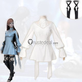 Final Fantasy XIV 14 Minfilia Warde Ryne White Dress Cosplay Costumes