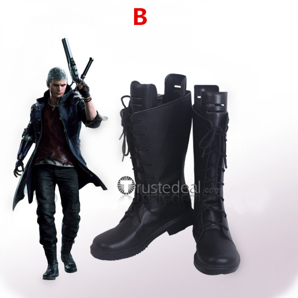 Devil May Cry 3 Vergil Brown Shoes Cosplay Boots