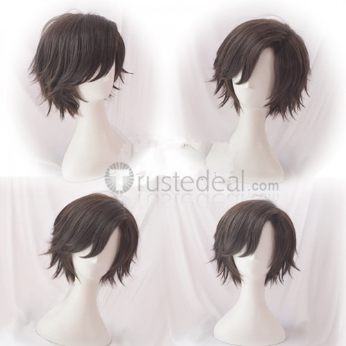 Mystic Messenger Jumin Han Black and Dark Brown Cosplay Wig