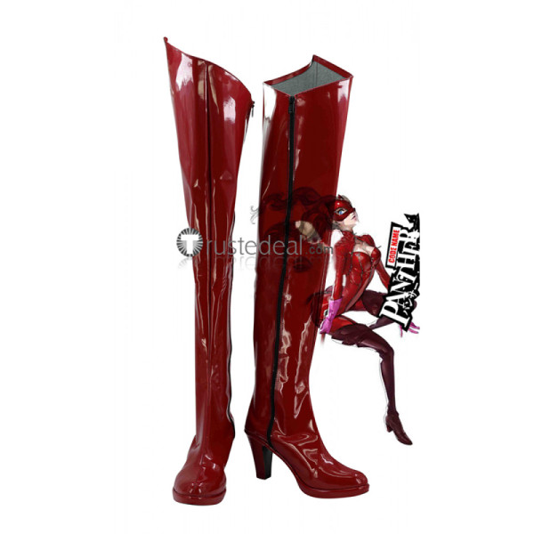 Persona5 Ann Takamaki Red Cosplay Shoes Boots