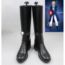 One Piece Sabo Black Cosplay Shoes Boots