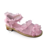 Open Toe Pink Trim Beautiful Girls Sandals