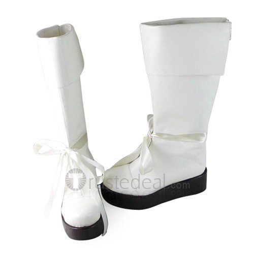 Kamisama Kiss Yukiji White Cosplay Boots Shoes