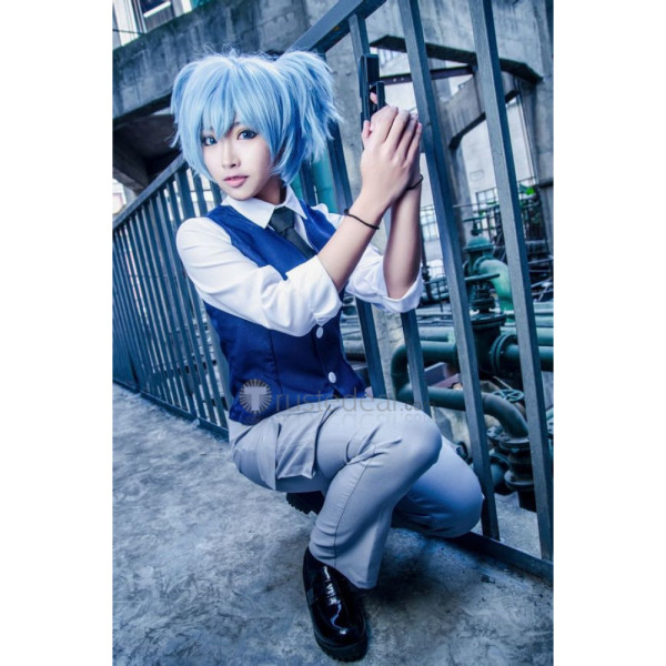 Assassination Classroom Shiota Nagisa Blue Cosplay Costume