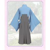Kakuriyo no Yadomeshi Kakuriyo Bed and Breakfast for Spirits Fox Ginji Blue Kimono Cosplay Costume