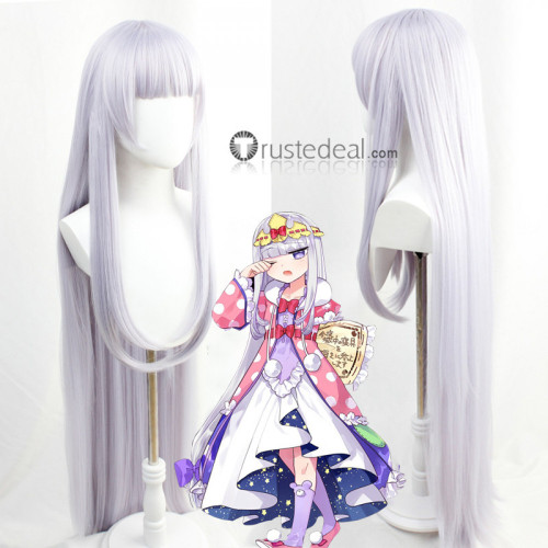 Maoujou de Oyasumi Sleepy Princess in the Demon Castle Princess Syalis Purplish Grey Cosplay Wigs