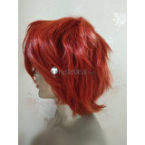 Mystic Messenger 707 Saeyoung Choi Red Orange Cosplay Wig