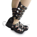 Lady Elegant High Shaft Lolita Sandals