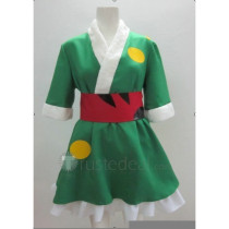 K-On! Tsumugi Kotobuki Cute Green Concert Kimono Cosplay Costume