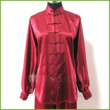 Red Imitate Silk Tai Chi / Ji Suit
