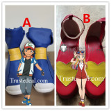 Pokemon Movie The Power of Us Ash Risa Lisa Cosplay Shoes Boots