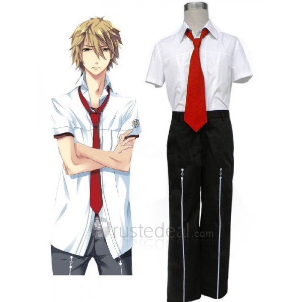 Red Tie Starry Sky Seigatsu Academy Male Summer Uniform Cosplay Costume