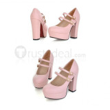 K Return of Kings Neko Pink Cosplay Shoes Heels