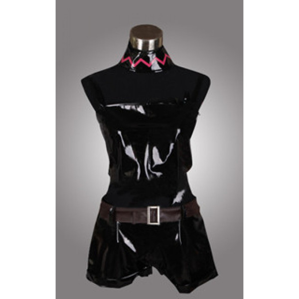 Vocaloid Miku Punk Black Outfit Cosplay Costume