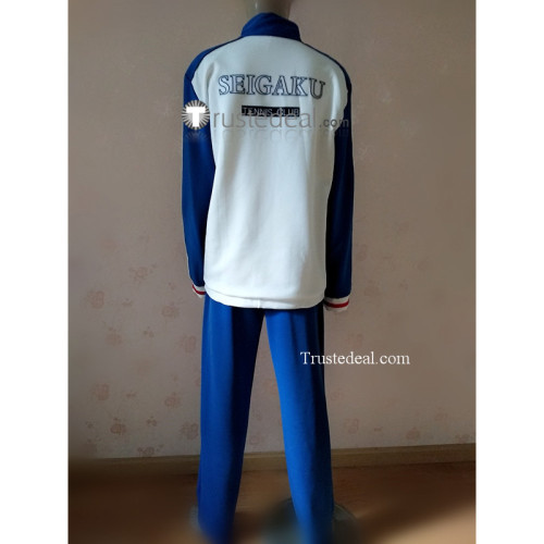 The Prince of Tennis TeniPuri Seigaku Seishun Academy Ryoma Kunimitsu Team Blue Uniform Cosplay Costume 2