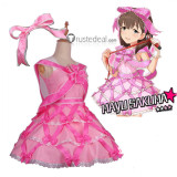 The Idolmaster Cinderella Girls Mayu Sakuma Pink Dress Cosplay Costume