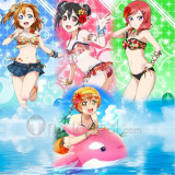 Love Live Tojo Nozomi Nico Kotori Umi Maki Koizumi Honoka Umi Rin August Bikini Swimming Awakening Cosplay Costume