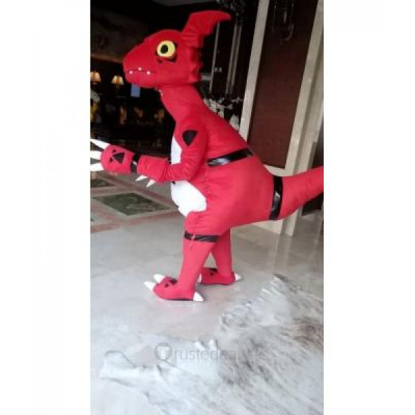 Digimon Guilmon Red White Costume for Cosplay&Halloween