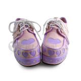 Pink Hearts Lolita Shoes