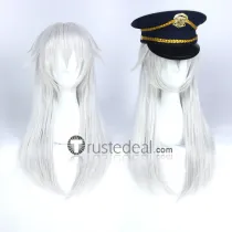Tokyo Ghoul Ken Kaneki Genderbend Silver Cosplay Wig