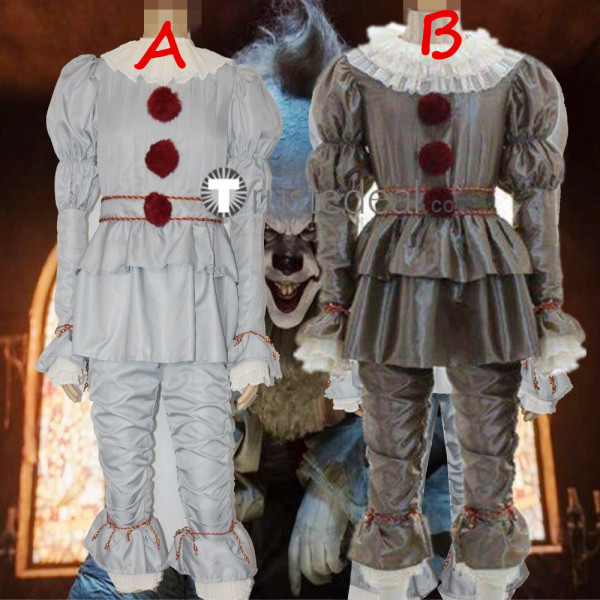 Stephen King's It Movie Pennywise Clown Halloween Cosplay Costumes