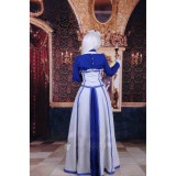 Black Butler Hannah Anafeloz Long White Maid Cosplay Costume