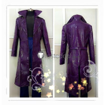 Suicide Squad Joker Purple Coat Cosplay Costume