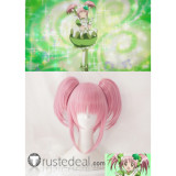 Shugo Chara Amu Hinamori Amulet Clover Pink Ponytails Cosplay Wig