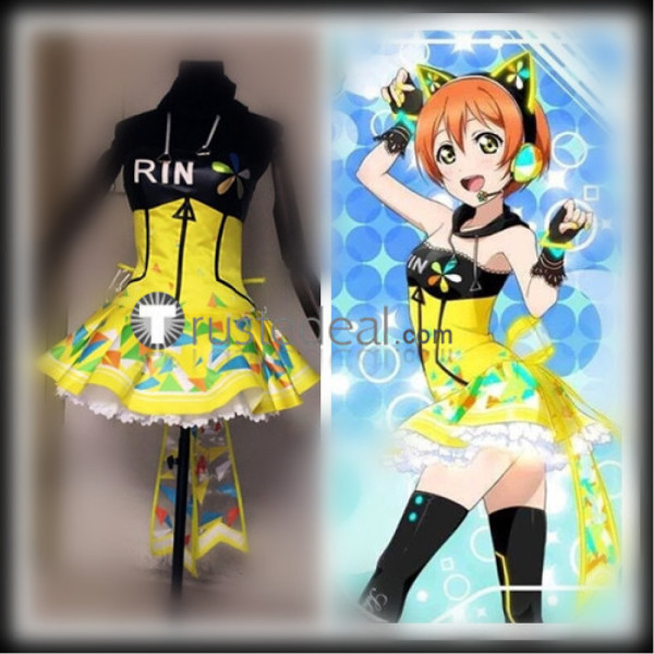 Love Live SR Rin Hoshizora Cyber Cosplay Costume